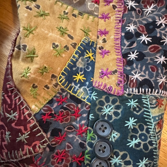 Handmade Multicolor Patchwork Blazer - Picture 14 of 14